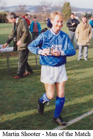 Martin Shooter picks up Man of the Match in Smiths Cup Final