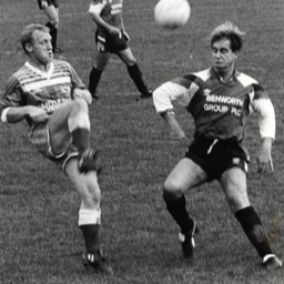 Platt FC - Peter Sebry in action against Strood County at Stonehouse Field