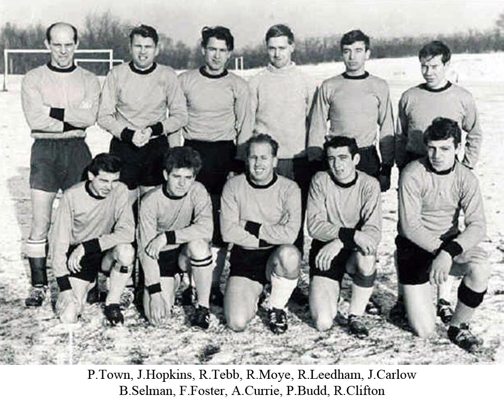 Team photo of Platt FC, Smiths Junior Cup winners 1964