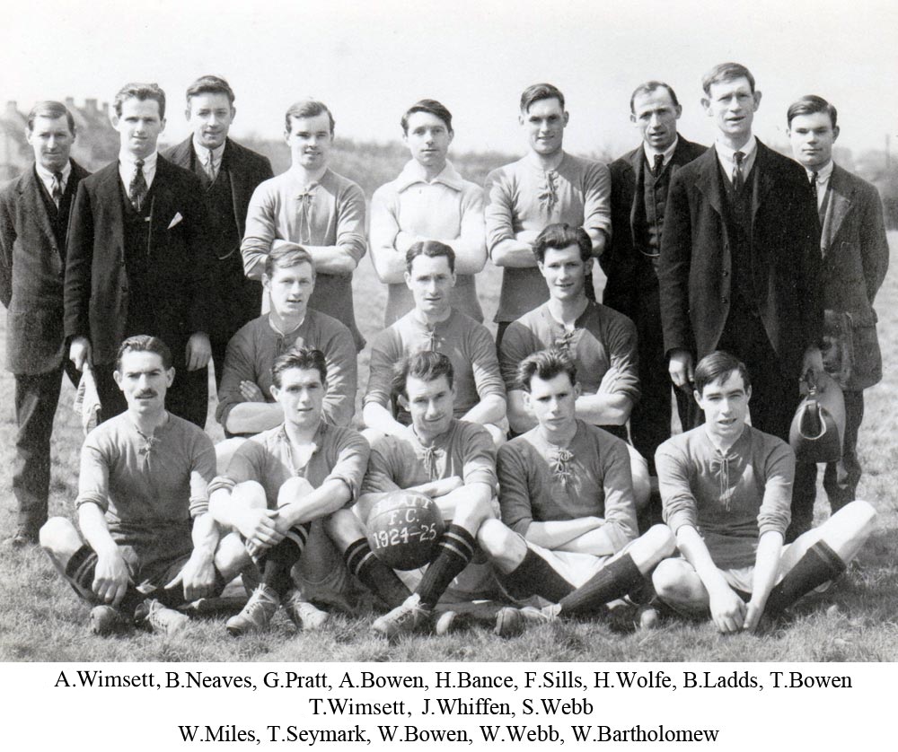 Team photo of Platt FC, Maidstone Division 4 Runners-up 1924-25