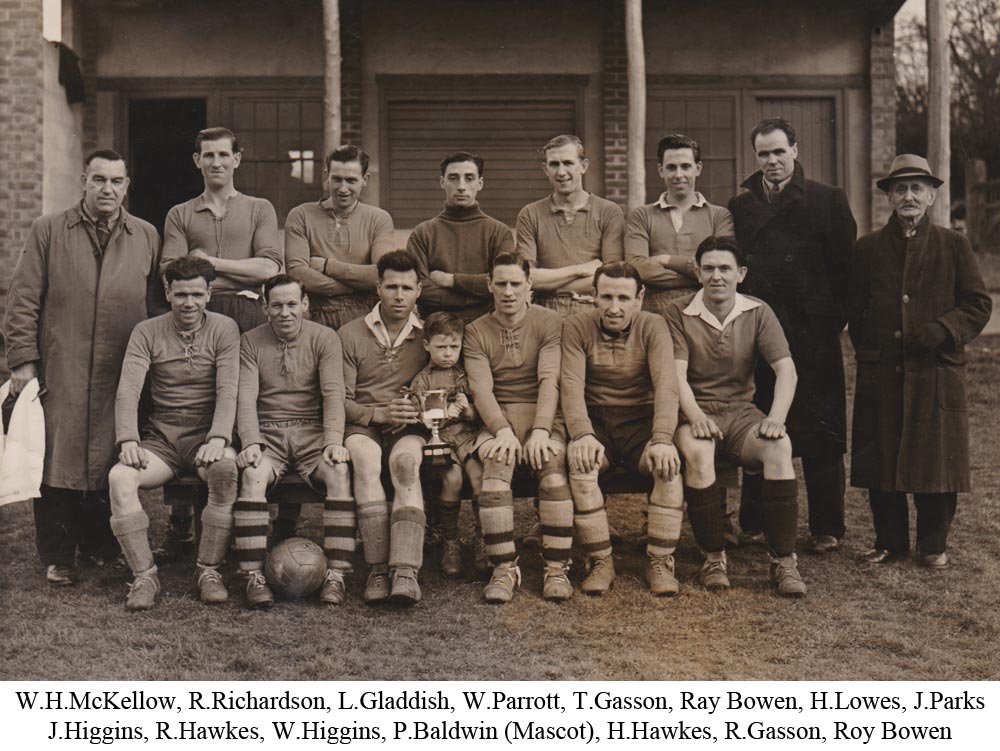 Team photo of Platt FC who defeated Leigh 5-1 in the Kent Junior Cup Final of 1948-49