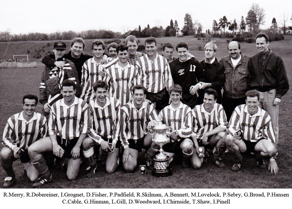 Photo of Platt FC who defeated Sevenoaks Town FC 4-0 in the final to win their first of three successive Sevenoaks Charity Senior Cup wins 1993